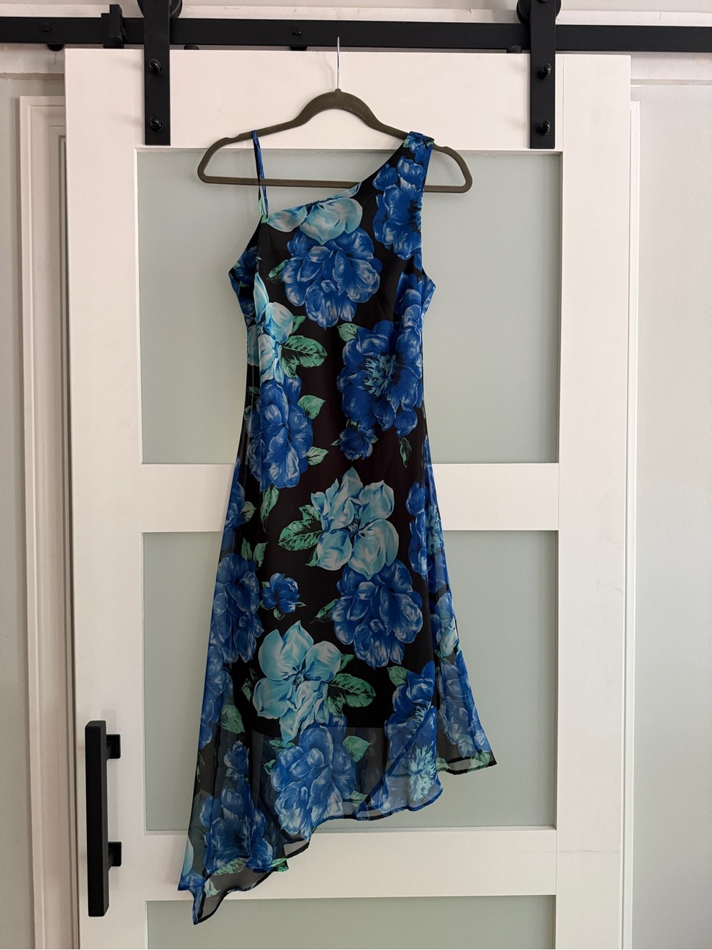 Vintage Y2K Asymmetrical Floral Dress - Picture 3 of 7